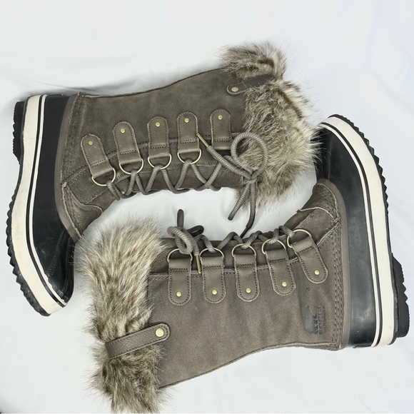 Sorel Joan of Arctic Tall Waterproof Suede Winter Snow Boots Size 10.5 - Picture 7 of 15